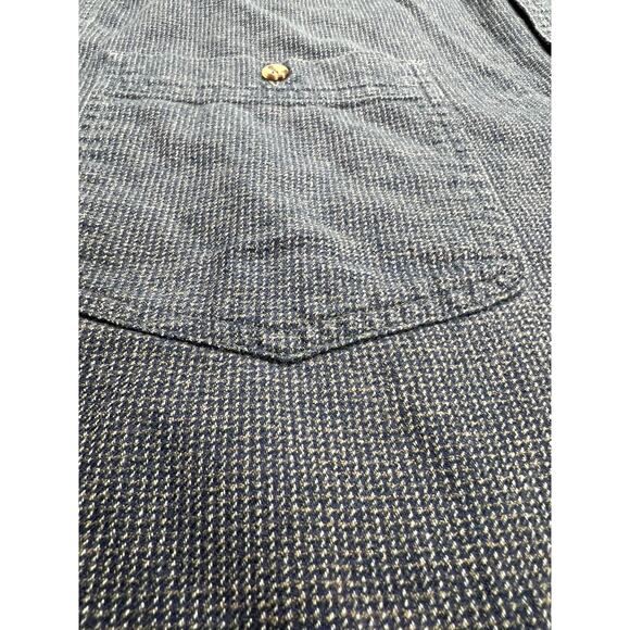 Vintage Eddie Bauer Men's Large Sonoma Heathers Button Down Shirt Gray Cotton - Picture 4 of 7